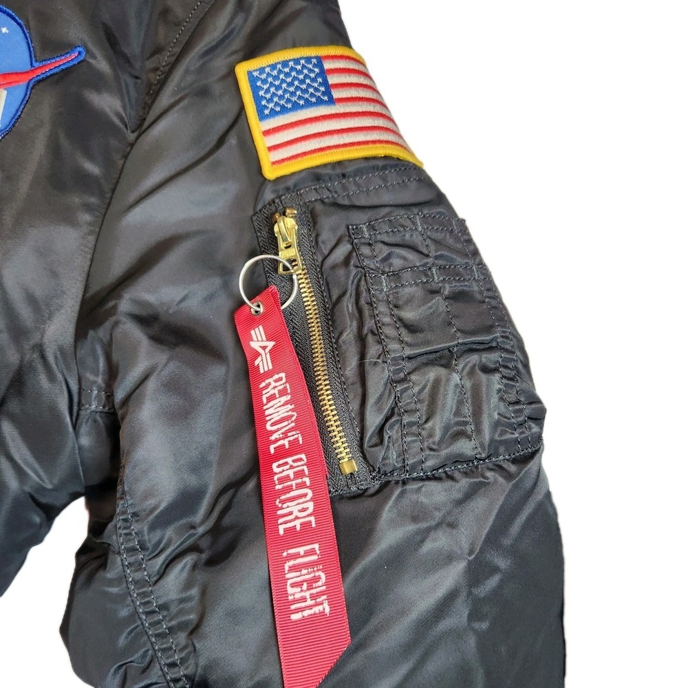 Alpha Industries NASA Apollo MA-1 Reversible Bomber Jacket S - Picture 7 of 12